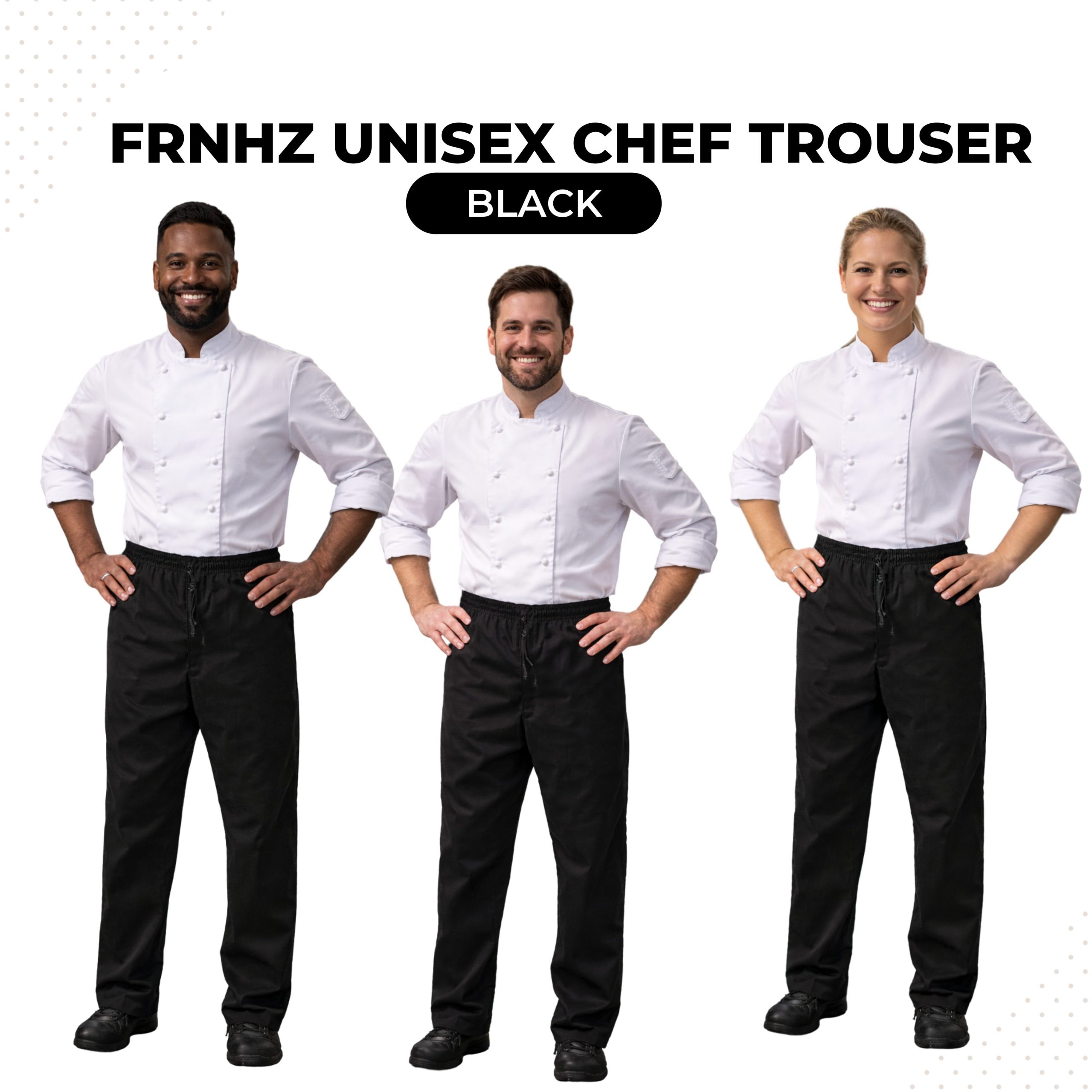 Black Chef Trouser - Image 7