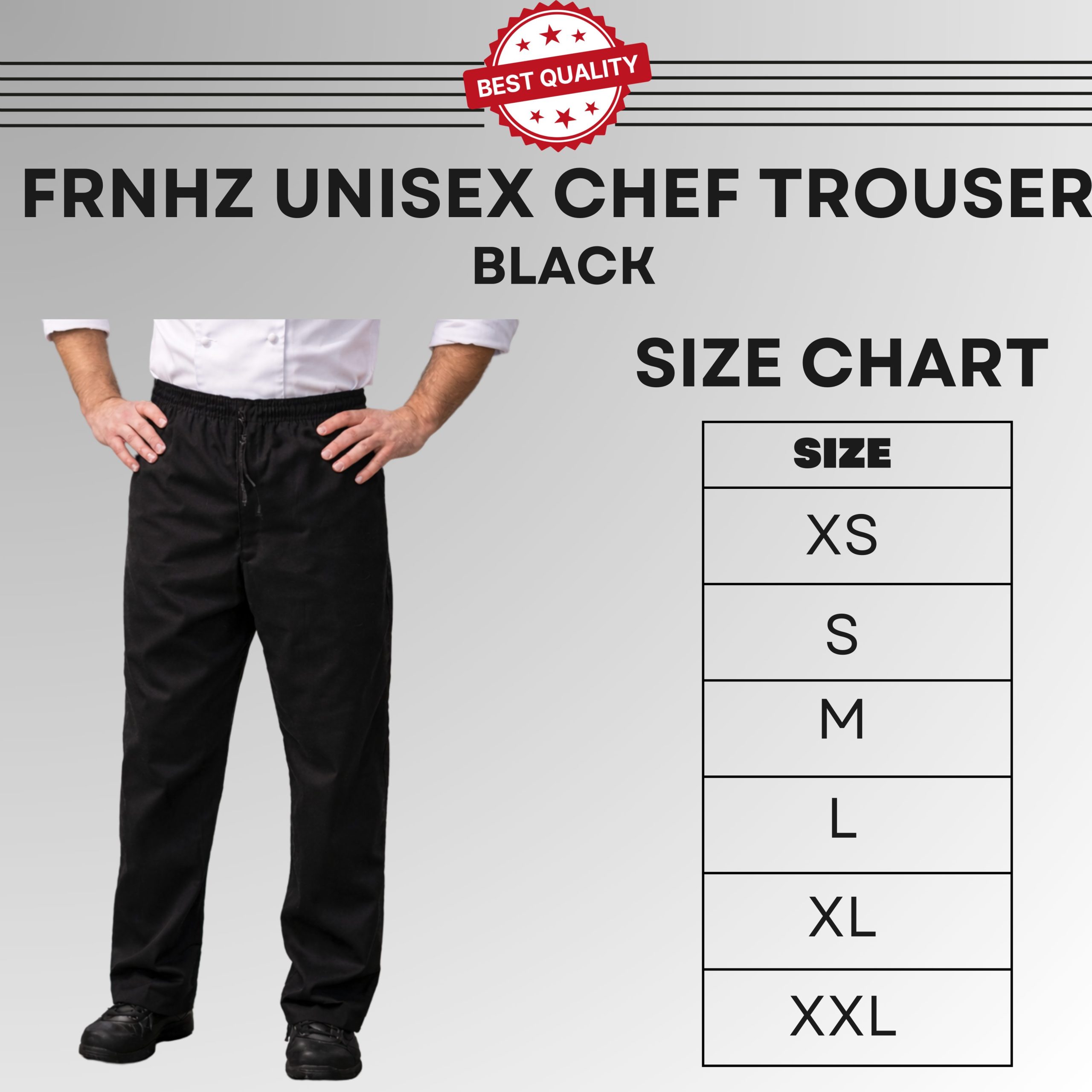 Black Chef Trouser - Image 5