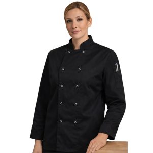 frnhz-unisex-workwear-chef-jacket-black-long-sleeve-woman