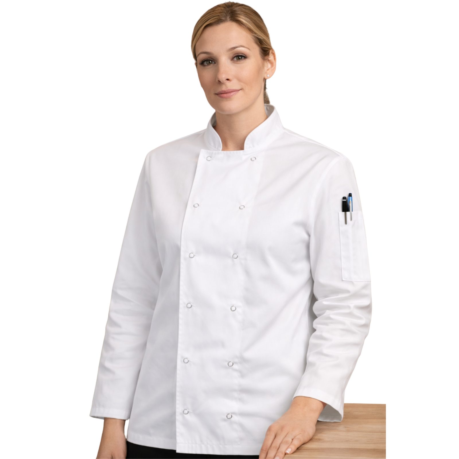 frnhz-unisex-workwear-chef-jacket-white-long-sleeve-woman