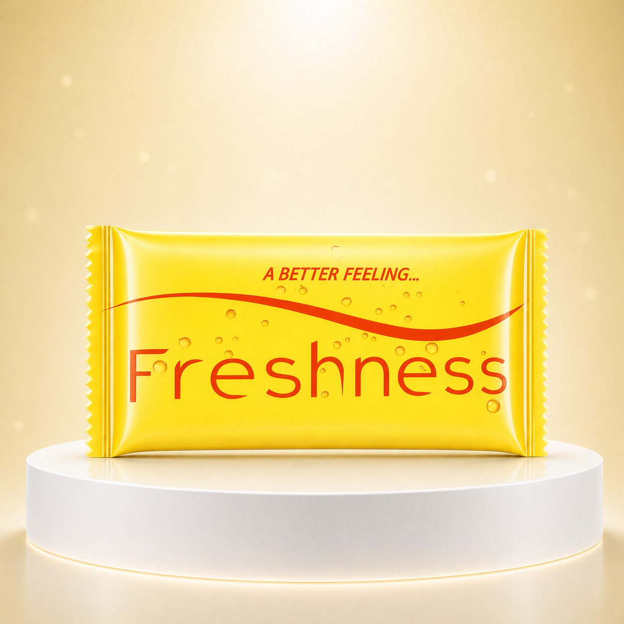 Yellow Tissue Wet Towel