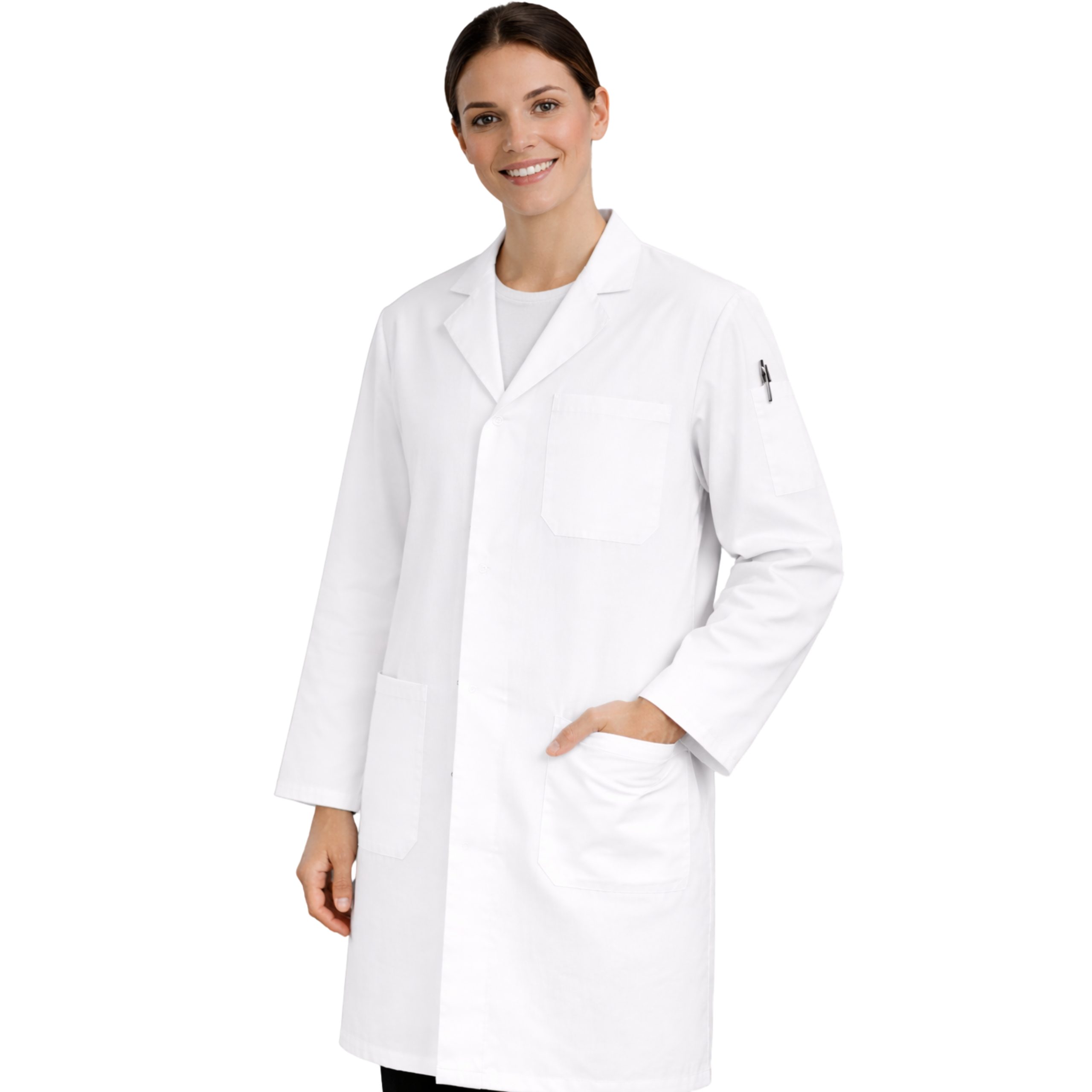 Work Coat Unisex White