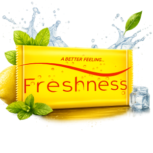 Yellow Tissue Wet Towel