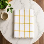 Finest Terry Tea Towels White/Yellow